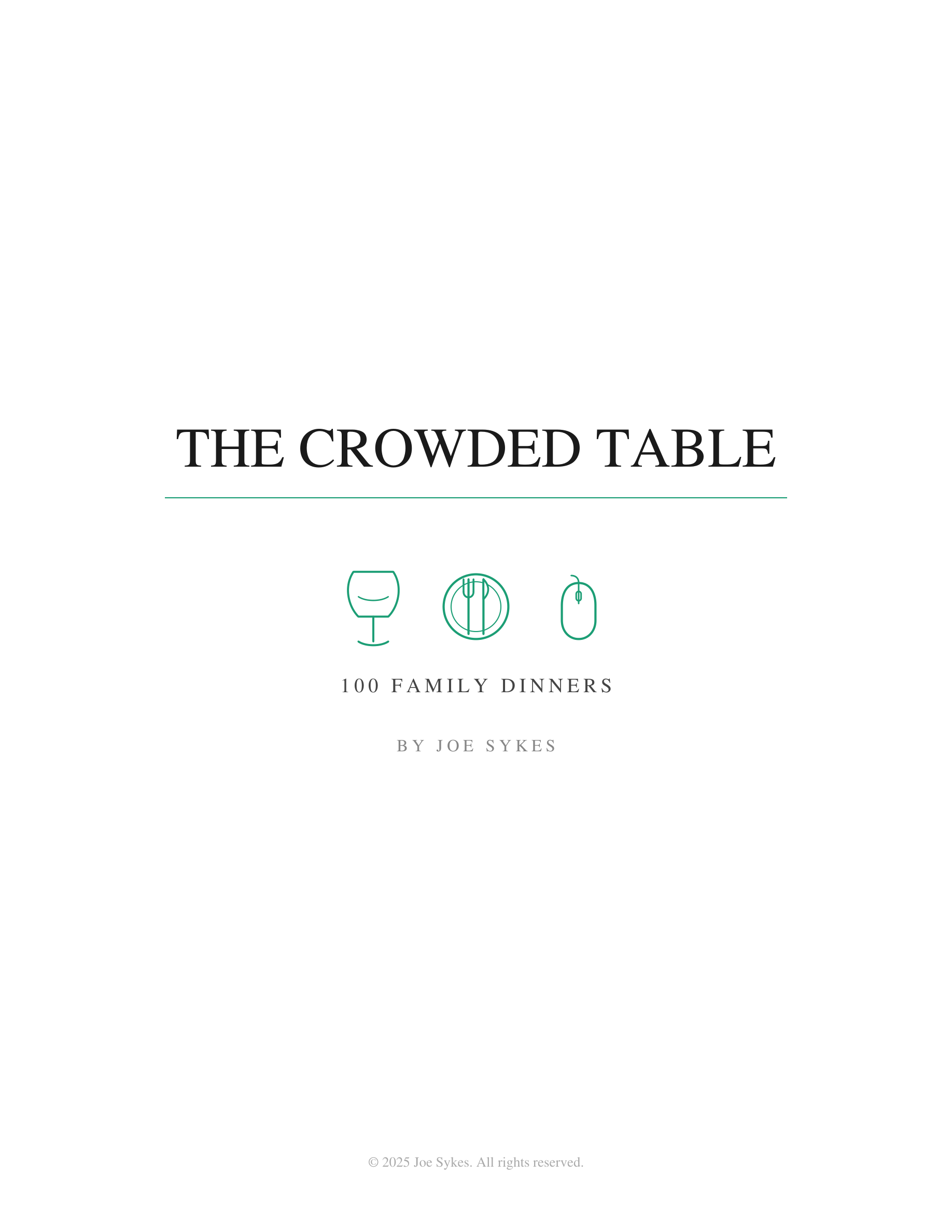 The Crowded Table title page